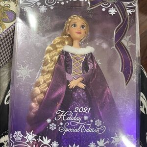 Rapunzel 2021 Holiday Special Edition Doll in Purple Dress